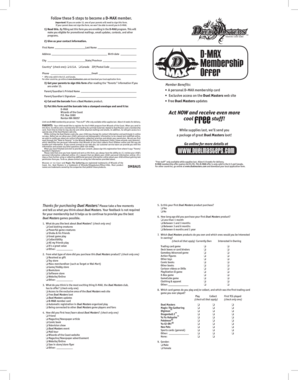 D-MAX Membership Application Form