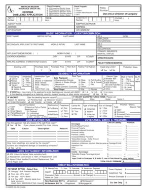 American Modern Home Insurance Application