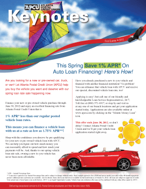 Auto Loan Financing Application