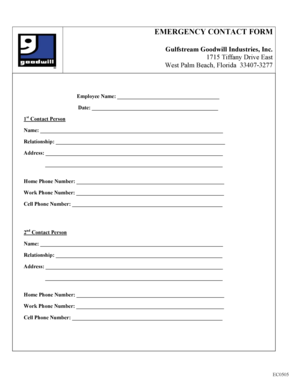 Emergency Contact Form