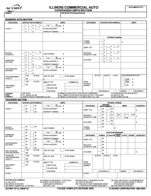 Illinois Commercial Auto Insurance Application