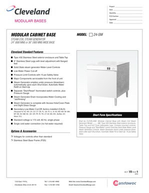 Cleveland Modular Cabinet Base Form