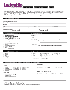 Attendee Registration Form
