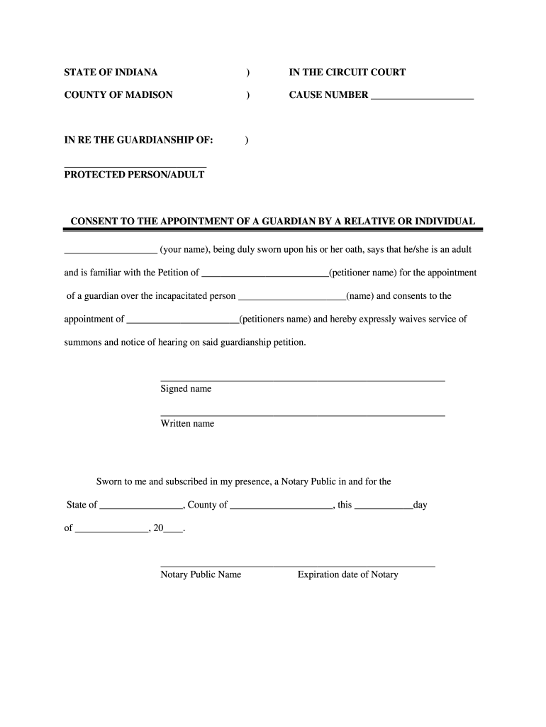 guardianship papers Preview on Page 1