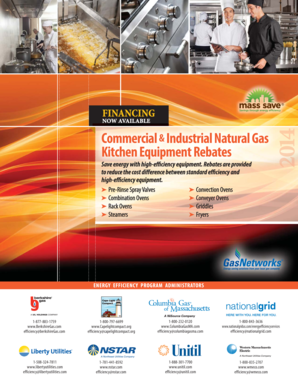 Massachusetts Commercial Kitchen Equipment Rebate Application