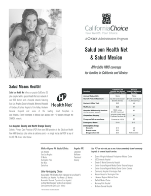 Salud con Health Net Application