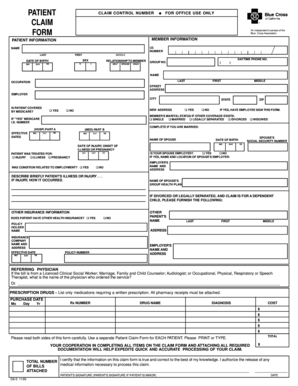 Patient Claim Form