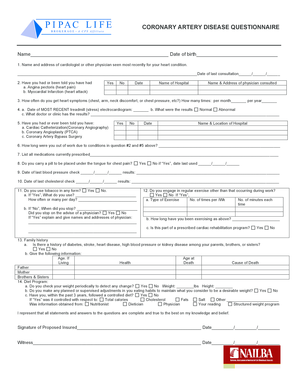 Coronary Artery Disease Questionnaire