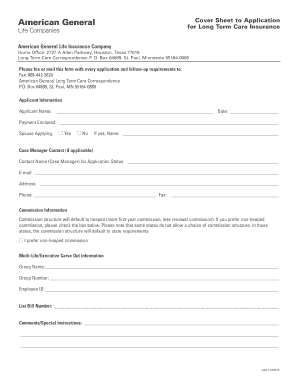 Iowa Long Term Care Insurance Application