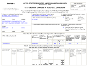 SEC Form 4 Statement of Changes in Beneficial Ownership