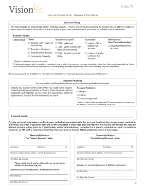 Custodial Account Application