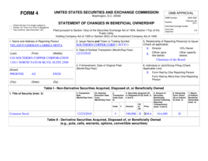 Form 4 Statement of Changes in Beneficial Ownership
