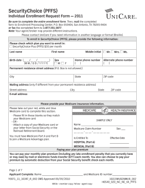 SecurityChoice PFFS Enrollment Form