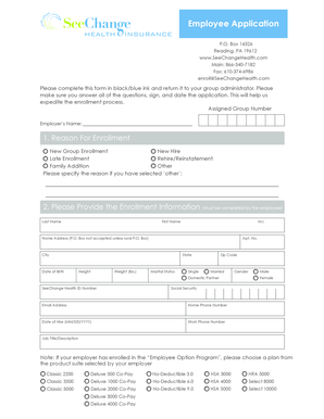 Employee Application Form