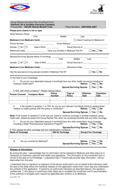Group Retiree Insurance Plan Enrollment Form