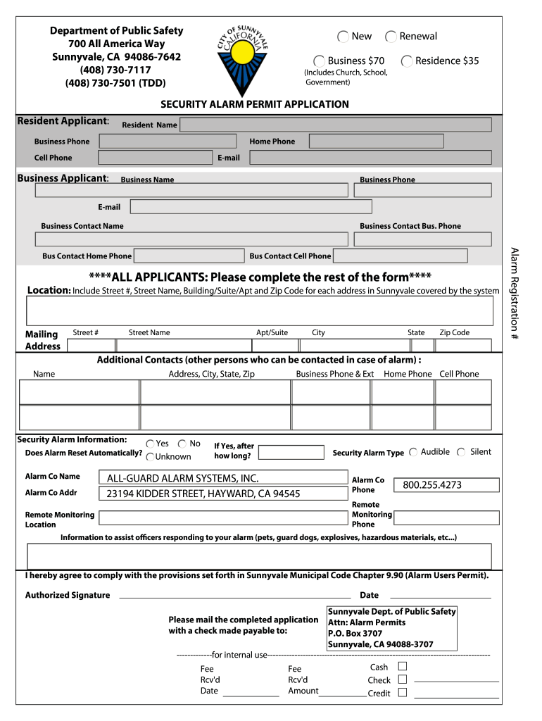 sunnyvale permit search Preview on Page 1.