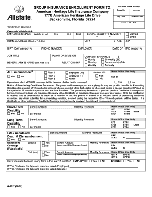 Group Insurance Enrollment Form