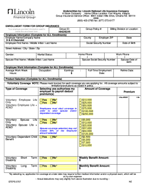 Group Insurance Enrollment Form
