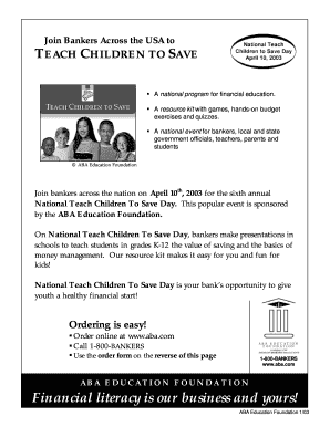 Teach Children to Save Resource Kit
