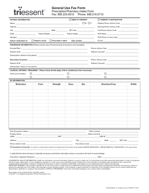 Pharmacy Intake Form