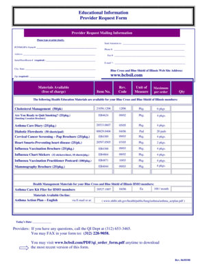 Provider Request Form