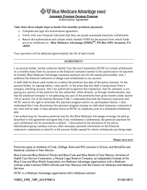 Automatic Premium Payment Authorization Agreement