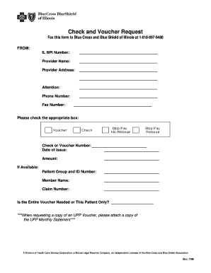 Check and Voucher Request Form