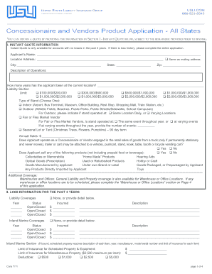 Concessionaire and Vendors Product Application