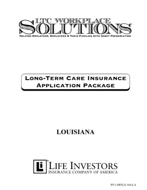 Louisiana Long Term Care Insurance Application