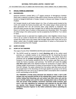 nfl nangal carbon slurry tendar form