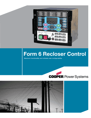 B280-08010 Form 6 Recloser Control - Cooper Industries