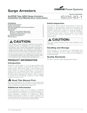 IS235-83-1 VariSTAR Type AZG3 Surge Arresters Installation and Maintenance Instructions. Free Mechanics Lien form for Vermont. This forms should be filed with the County Recorder to make a mechanics lien claim against a private construction