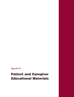 Patient and Caregiver Educational Materials