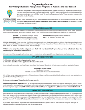 University of Sydney International Undergraduate Application Form