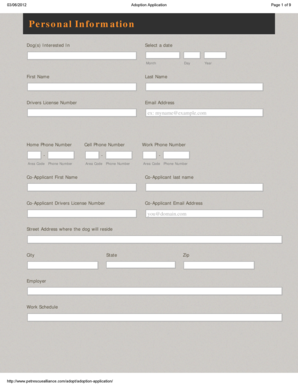 Pet Adoption Application