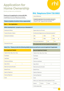 UK Home Ownership Application Form