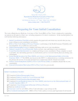 Patient Demographic Form