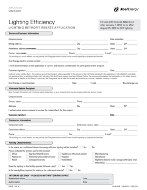 Minnesota Lighting Efficiency Application