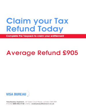 UK Tax Refund Claim Form