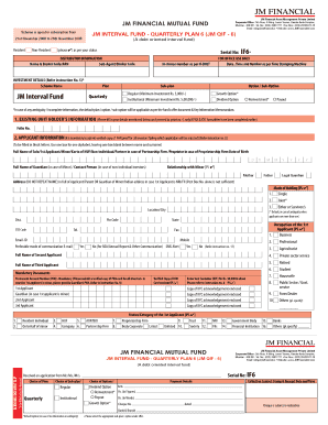 JM Interval Fund Application Form