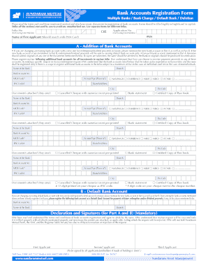 Bank Accounts Registration Form.pdf - Sundaram Mutual Fund