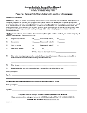 Conflict of Interest Policy Form - The Cochrane Library
