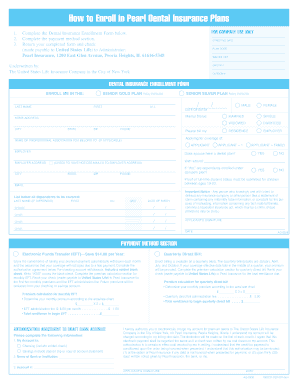 Dental Insurance Enrollment Form