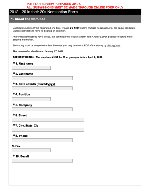 Form preview