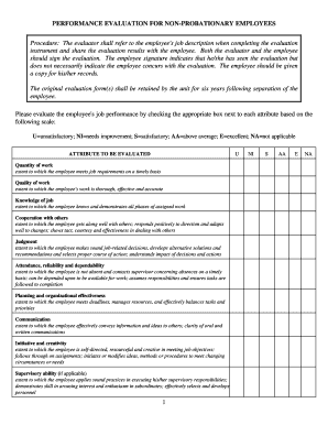 Employee Performance Evaluation Form