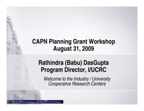 Microsoft PowerPoint - Gupta - CAPN - IUCRC - Illinois - Aug 31 2009 Compatibility Mode - cnst illinois