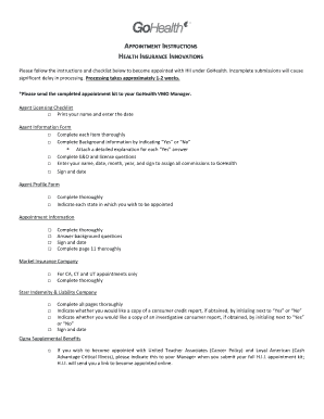 Health Insurance Innovations Agent Appointment Form