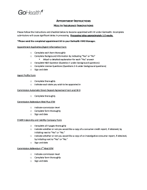 Health Insurance Innovations Appointment Instructions