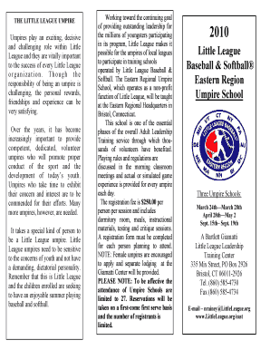 Fillable Online Mandatory Play: Little League International Tournament ...