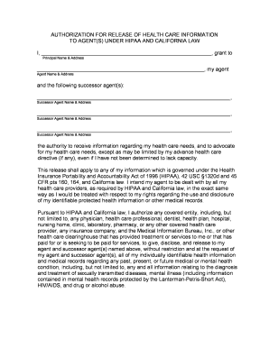 Authorization for Release of Health Care Information